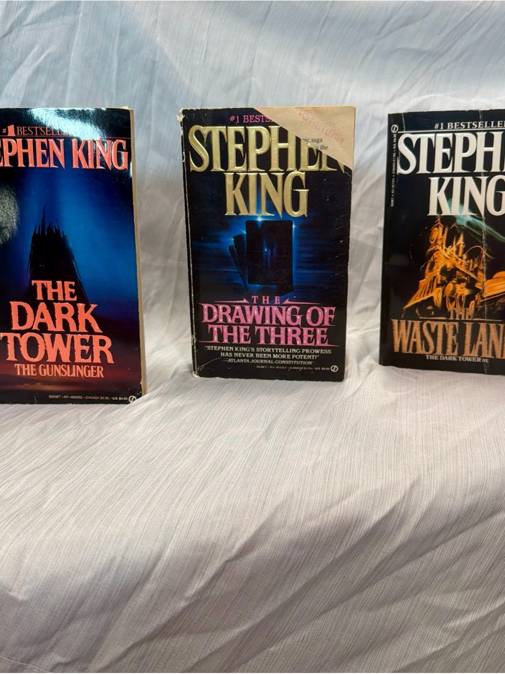 Stephen King The Dark Tower Series Books 1-3 Paperback Gunslinger Drawing Waste